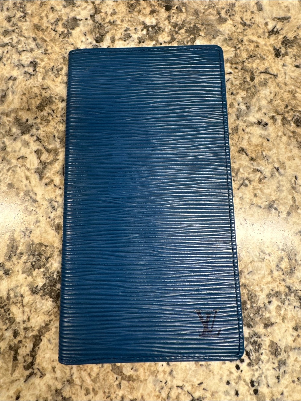 Louis Vuitton Blue Epi Leather Long Wallet